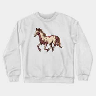 Drawing of a Paint Horse Crewneck Sweatshirt